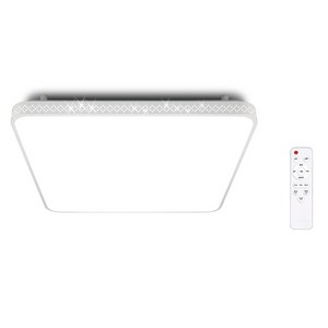 멜리빙 LED 삼성칩 사으디 방등 조명 75W + 리모컨, 화이트 + 삼색변환