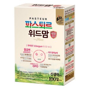 파스퇴르 유아용 위드맘 제왕 100일 스틱분유 140g, 1개