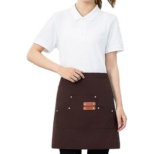 아이엠판다 하프 랩 허리 앞치마, 다크브라운, 1개