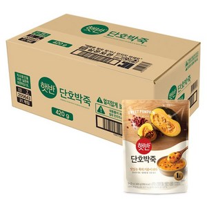 햇반 단호박죽, 420g, 21개