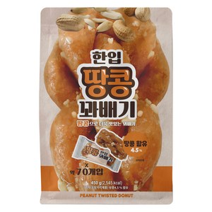 한입 땅콩 꽈배기 70p, 450g, 1개