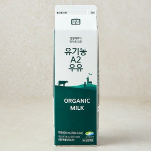 제주우유 유기농 A2 우유, 1개, 900ml