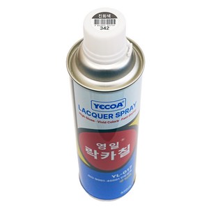 예코아 영일 락카 페인트 스프레이, YL-342 진회색, 420ml, 1개