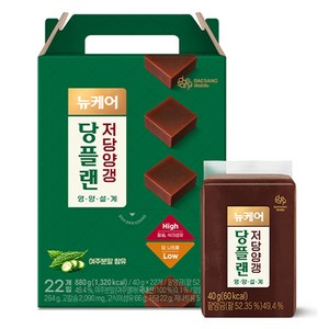 뉴케어 당플랜 저당양갱 22p, 880g, 1개