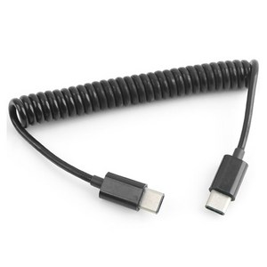 Coms USB 3.1 Type C 스프링 케이블 최대 C타입 to C타입 NA940, 1개, 선택없음