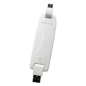 에듀플레이어 LTE라우터 휴대용 와이파이 공유기 USB-A / USB-C 듀얼젠더 윈도우 스마트폰 패드 탭 다이렉트연결, 1개, ELR24 Po(화이트)