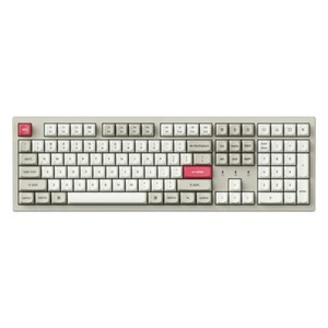 키크론 K10 Po SE2 RGB 기계식 핫스왑 유무선 일반형 키보드, 레트로 + 쉘 화이트 + 화이트, K10PSE-S9D, 제조사축