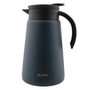 에지리 테이블팟 스텐 보온보냉 주전자, 1개, 1L, 차콜