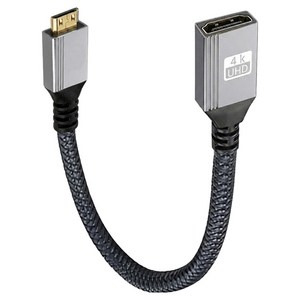 Ytek 일자형 HDMI 2.0 to Mini HDMI 연장 케이블…