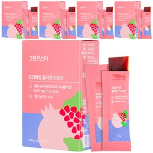 그린몬스터 프리미엄 콜라겐5000, 5개, 300g