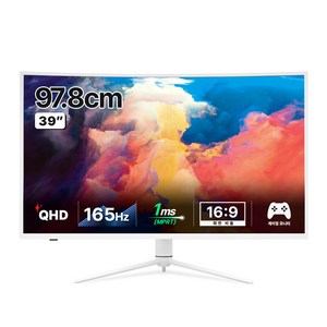 한성컴퓨터 QHD 165Hz 커브드 게이밍 모니터, 97.8cm, TFG39Q14V(무결점 )