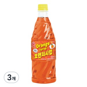 오쉐프 오렌지시럽, 1kg, 3개