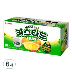 롯데웰푸드 카스타드 오리지널, 6개, 138g