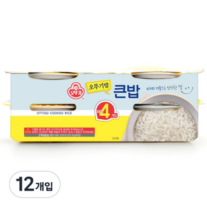 오뚜기 맛있는오뚜기 큰밥, 300g, 12개