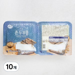 맑은물에 국산콩 100% 촌두부, 300g, 10개