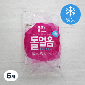 풀무원 돌얼음 (냉동), 3kg, 6개