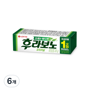 후라보노 오리지날 츄잉껌 9p, 26g, 6개