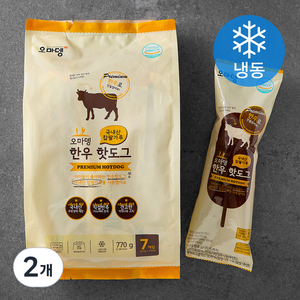 오마뎅 한우핫도그 7ea (냉동), 770g, 2개