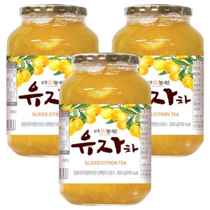 다농원 유자차, 2kg, 1개입, 3개, 2kg