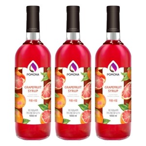 포모나 자몽 시럽, 1L, 3개