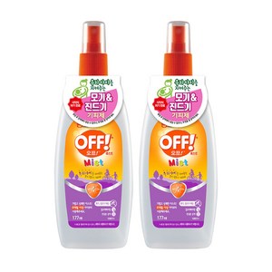 OFF 미스트액 모기기피제, 177ml, 2개