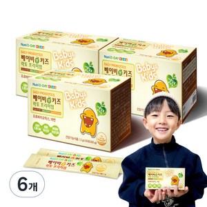 뉴트리디데이 베이비앤키즈 락토프리미엄 유산균, 60g, 6개