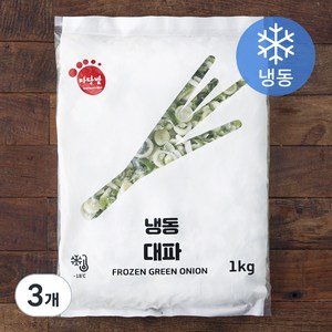 마당발 중국산 슬라이스 대파 (냉동), 1kg, 3개