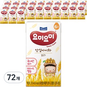 매일유업 요미요미 안심아이차 125ml, 72개