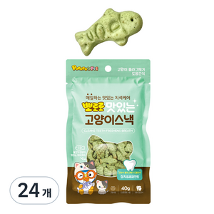 뽀로로 맛있는 고양이 스낵, 참치 + 페퍼민트 혼합맛, 40g, 24개