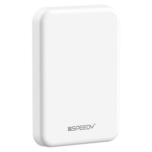 SPEEDY 20W 맥세이프 무선 고속충전 보조배터리 5000mAh, 화이트, SPE-B2DC5WL15W