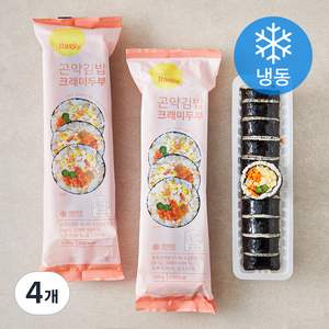 Rally 곤약김밥 크래미두부 (냉동), 220g, 4개