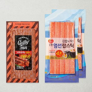 동원 그릴리 직화델리햄 김밥용 + 엄선랍스틱 세트, 290g, 1세트