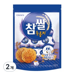 크라운 참쌀 누룽지, 216g, 2개