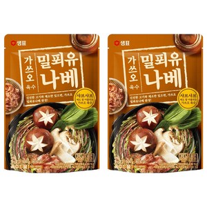 샘표 가쓰오 밀푀유나베 육수, 500g, 2개