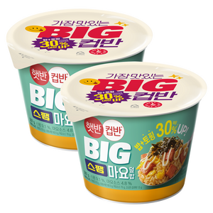 햇반컵반 BIG 스팸마요덮밥, 307g, 2개