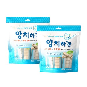 양치하개 반려견 덴탈껌 24p, 스케일링, 360g, 2개