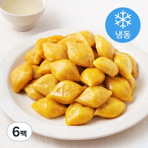 창억떡 쫄깃하고 달콤한 호박찐송편 (냉동), 250g, 6팩