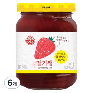 오뚜기 딸기쨈, 300g, 6개