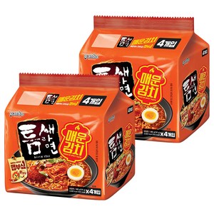 틈새라면 매운김치 120g, 8개