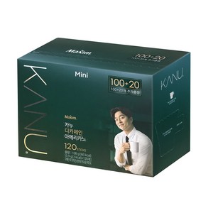 맥심 카누 디카페인 아메리카노 미니 120T(100T+20T), 0.9g, 120개입, 1개