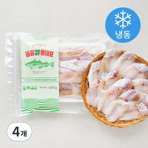 곰곰 직접썰은 동태포 (냉동), 600g, 4개