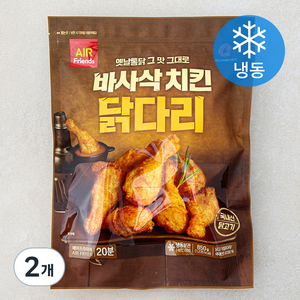 마니커에프앤지 바사삭 치킨 닭다리 (냉동), 850g, 2개