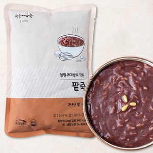 서울마님죽 팥죽 (냉장), 500g, 1개