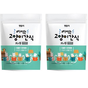 펫둥이 짜먹는 고양이 간식 3가지맛, 혼합맛(참치/연어/닭고기), 360g, 2개