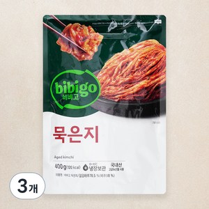 비비고 묵은지, 3개, 400g