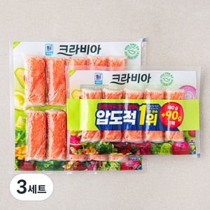 대림선 크라비아 맛살 180g + 90g 세트, 3세트