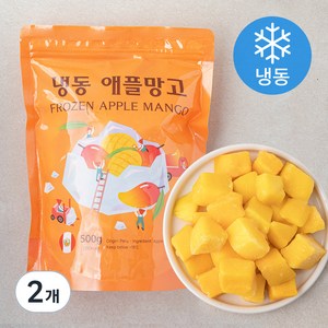 웰프레쉬 애플망고 (냉동), 500g, 2개