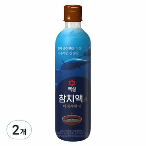 백설 참치액 진 더 풍부한 맛, 900g, 2개