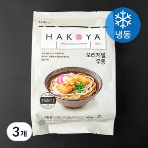 HAKOYA 오리지널 우동 2인분 (냉동), 702g, 3개