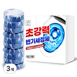 생활공식 초강력 변기세정제 10p, 40g, 3개